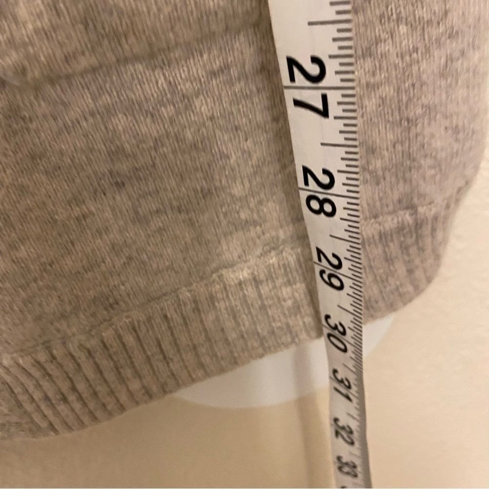 M&S Mark and Spencer relaxed open front gray 100% cashmere cardigan sweater 12/M - Picture 10 of 13